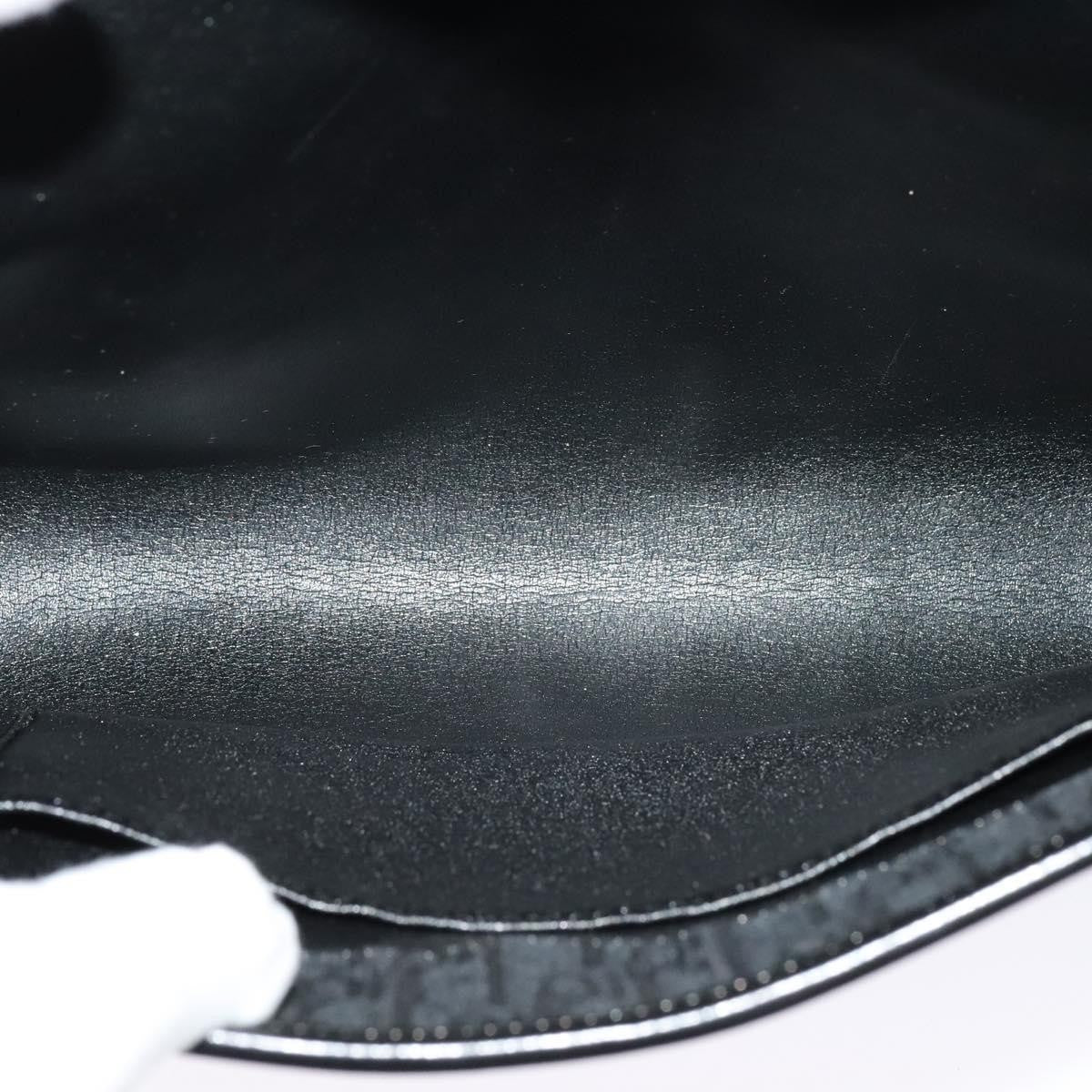 Christian Dior Vintage Trotter Flap Shoulder Bag Canvas, BLACK, CANVAS, Shoulder bag