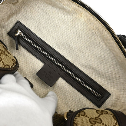 Gucci Abbey Boston Bag GG Canvas, BEIGE, CANVAS, Handbag