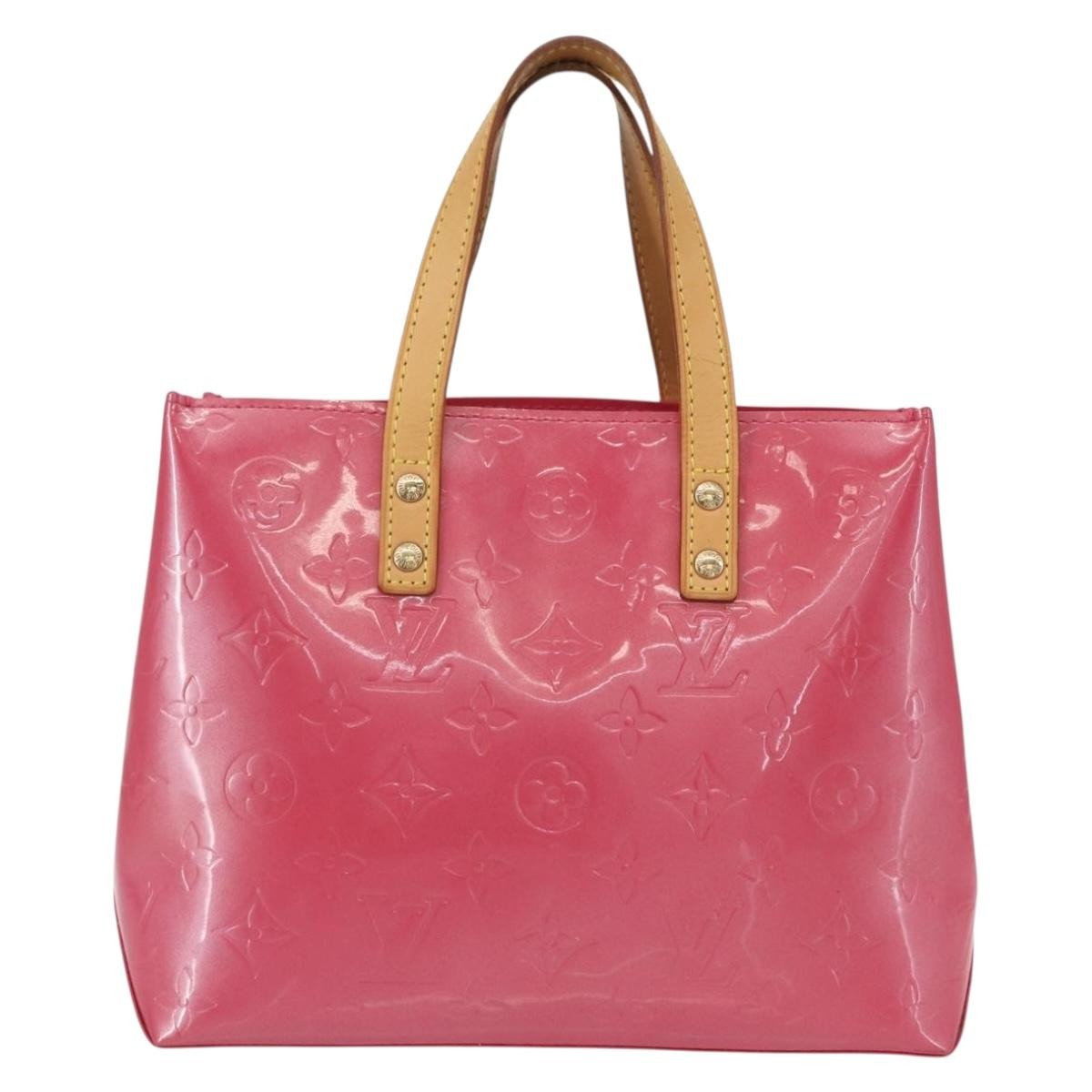 Louis Vuitton Reade Handbag Monogram Vernis, PINK, PATENT_LEATHER, Handbag