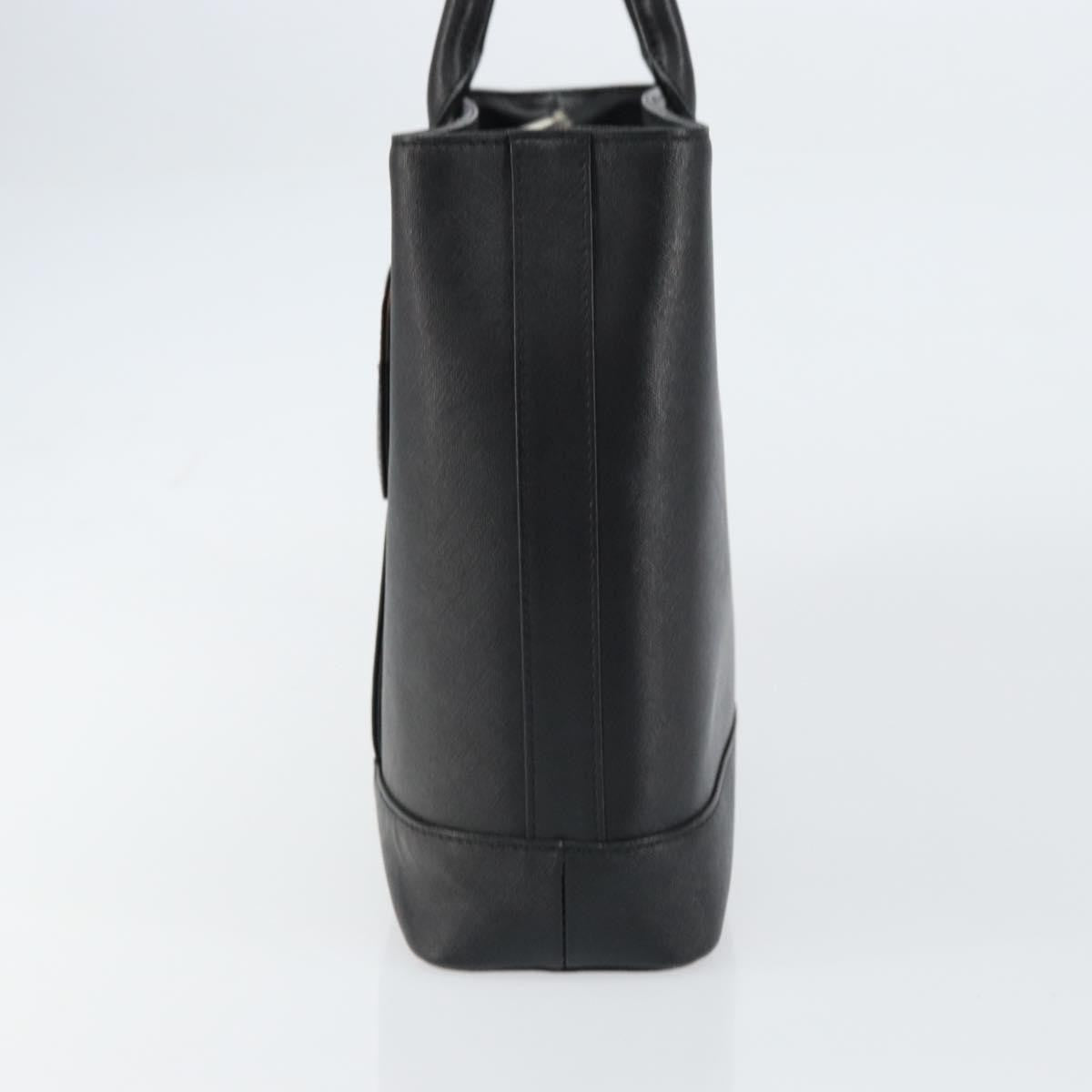 Burberry Vintage tote bag Leather, BLACK, LEATHER, Tote bag