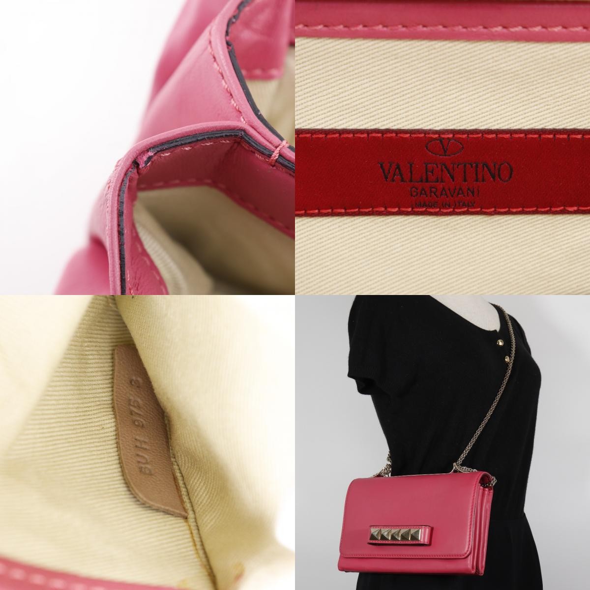 Valentino Garavani Va Va Voom Clutch Leather, PINK, LEATHER, Shoulder bag