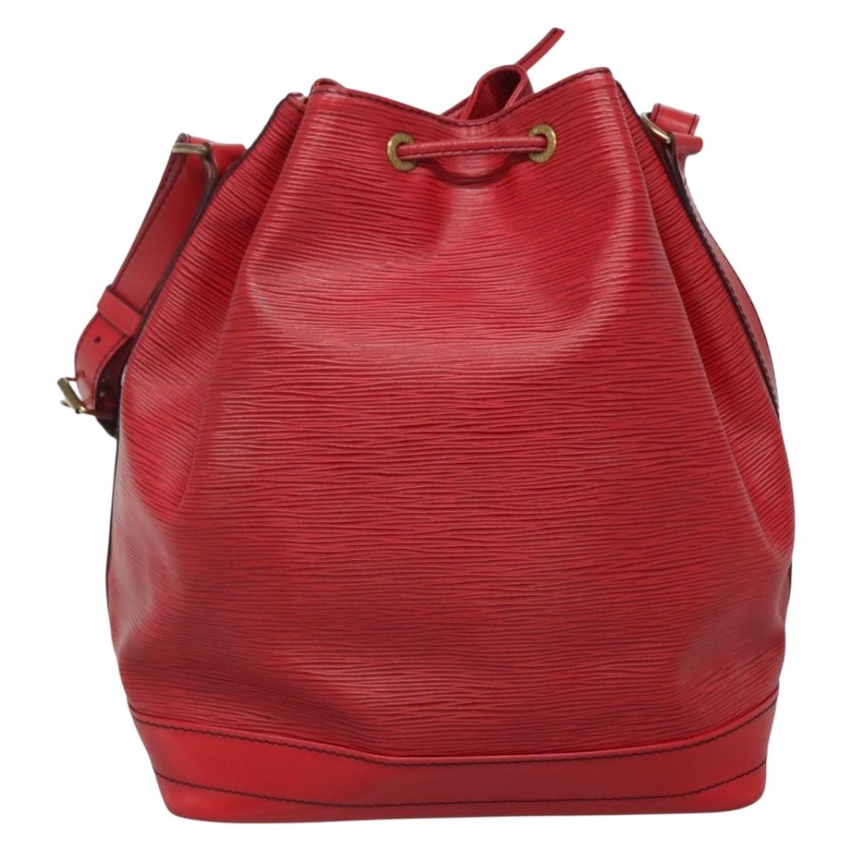 Louis Vuitton Noe Handbag Epi Leather, RED, LEATHER, Handbag
