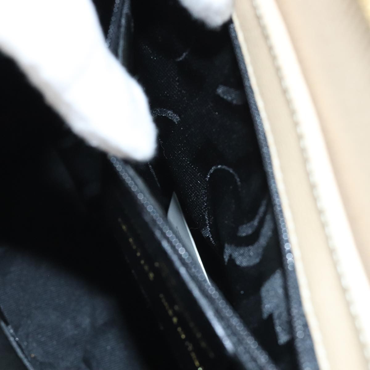 Salvatore Ferragamo Gancini Shoulder Bag Leather, BEIGE, LEATHER, Shoulder bag