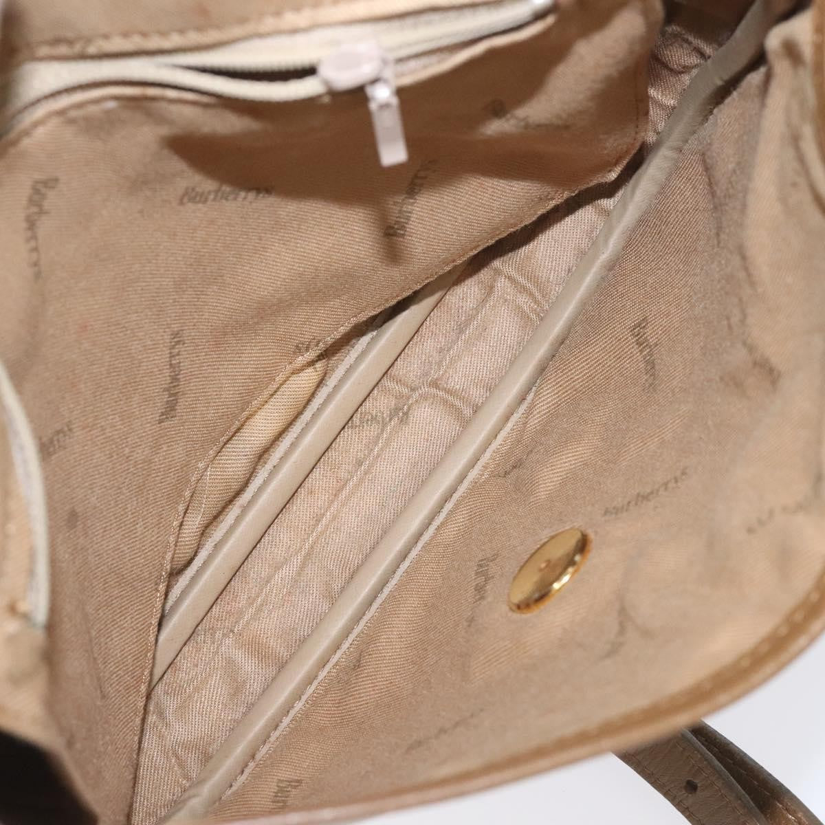 Burberry Vintage Shoulder Bag Canvas, BEIGE, CANVAS, Shoulder bag