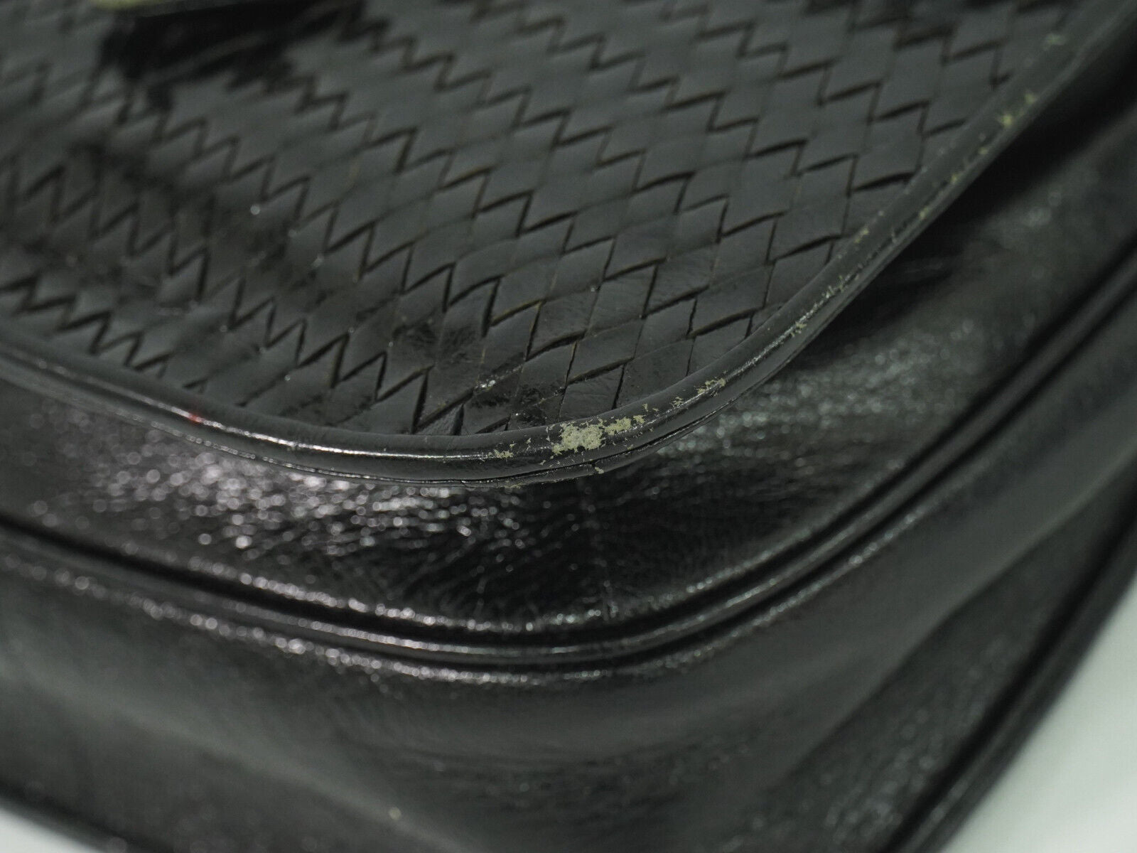 Saint Laurent Vintage Flap Crossbody Bag Leather, BLACK, LEATHER, Crossbody bag