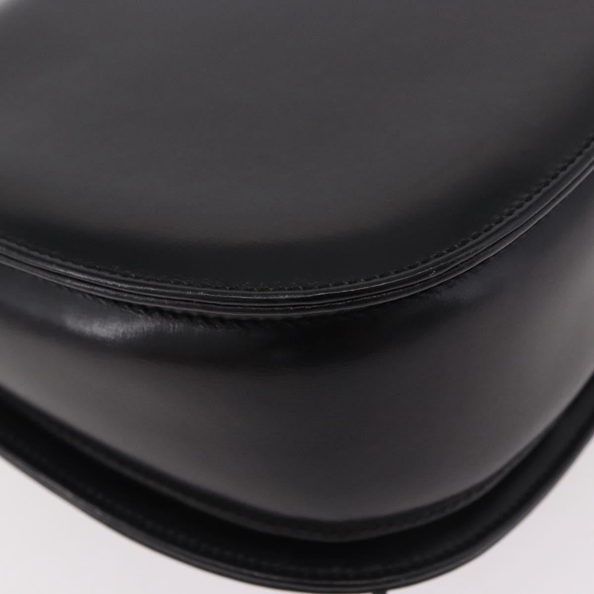 Gucci Vintage Convertible Bamboo Top Handle Bag Leather, Black, Leather, Handbag