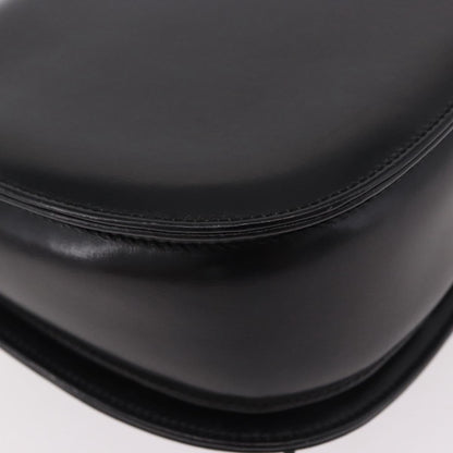 Gucci Vintage Convertible Bamboo Top Handle Bag Leather, Black, Leather, Handbag