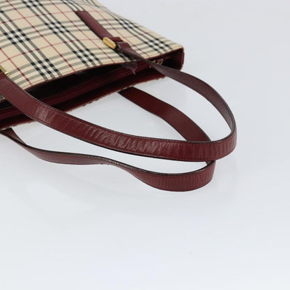 Burberry Nova Check Tote canvas check pattern, BEIGE, CANVAS, Tote bag