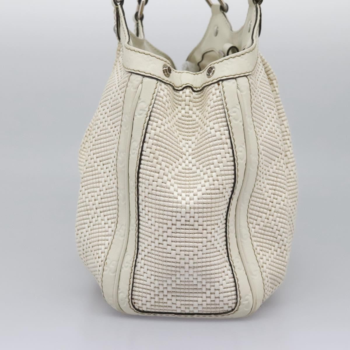 Gucci Sukey Tote Diamante Woven Raffia, SILVER, WOOD, Handbag