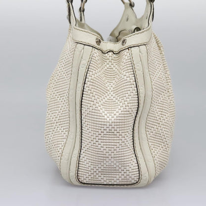 Gucci Sukey Tote Diamante Woven Raffia, SILVER, WOOD, Handbag
