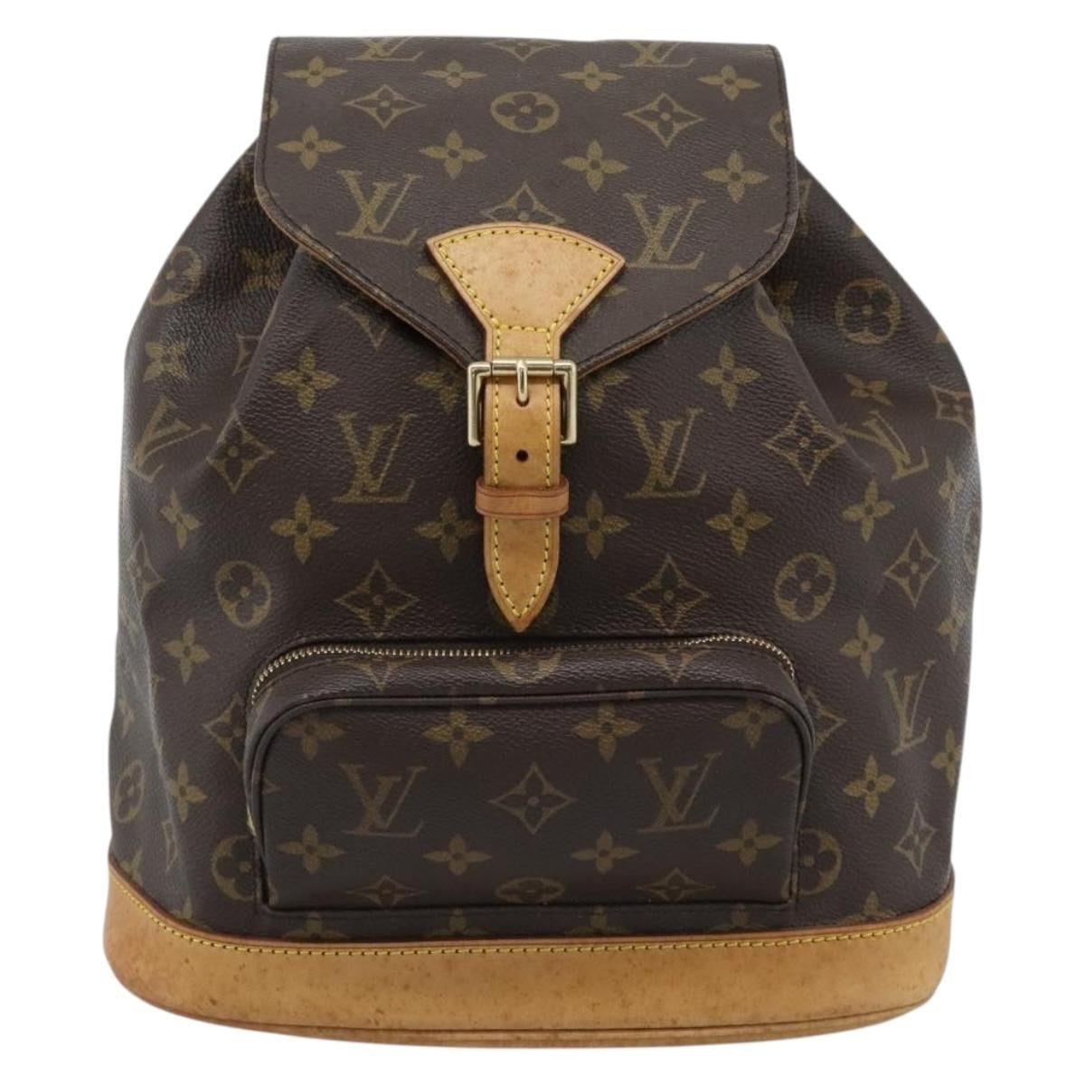 Louis Vuitton Vintage Montsouris Backpack Monogram Canvas, Brown, Canvas, Backpack