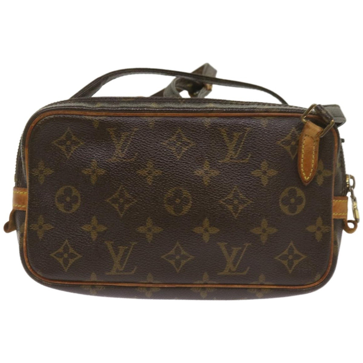 Louis Vuitton Pochette Marly Bandouliere Bag Monogram Canvas, BROWN, CANVAS, Crossbody bag
