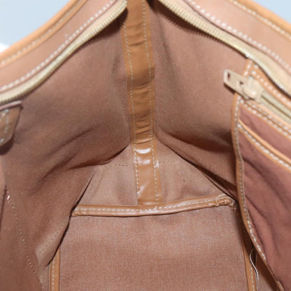 Christian Dior Front Pocket Convertible Tote Canvas, BEIGE, CANVAS, Tote bag