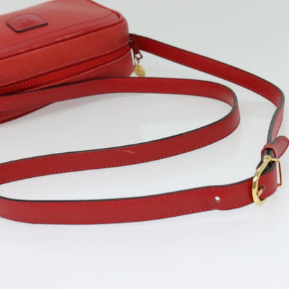 Celine Shoulder Bag Leather, RED, LEATHER, Shoulder bag