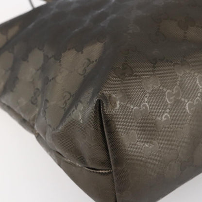 Gucci Plus Tote GG Imprime, SILVER, PVC, Tote bag