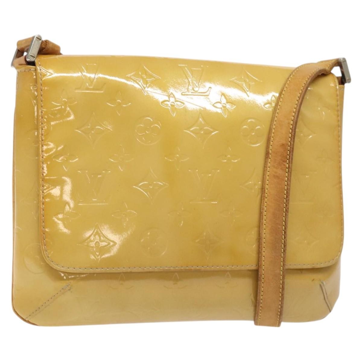 Louis Vuitton Thompson Street Handbag Monogram Vernis, BEIGE, PATENT_LEATHER, Handbag