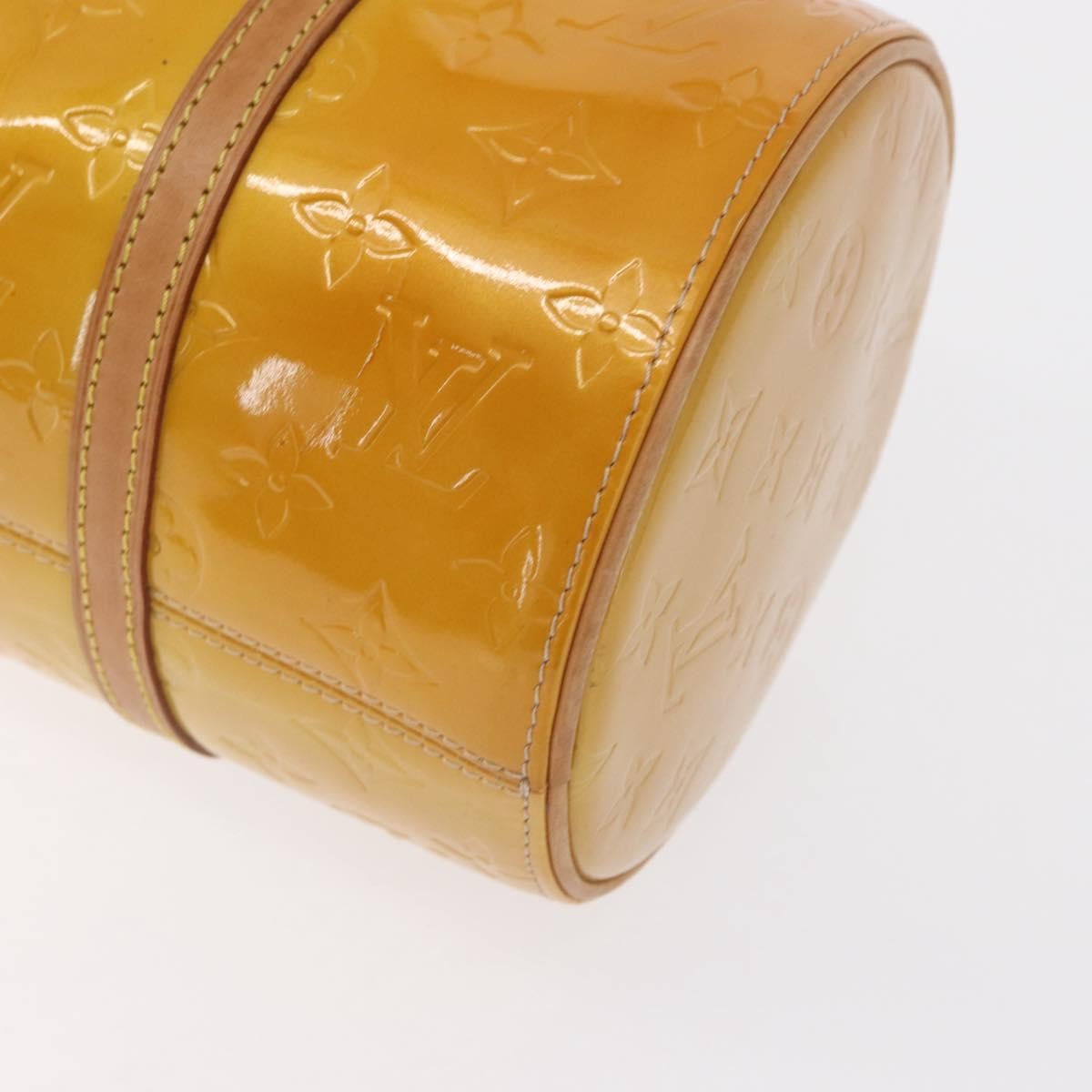 Louis Vuitton Bedford Handbag Monogram Vernis, YELLOW, PATENT_LEATHER, Handbag