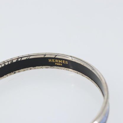 Hermes Caleche Bangle Bracelet Metal, NAVY, METAL, Bracelet