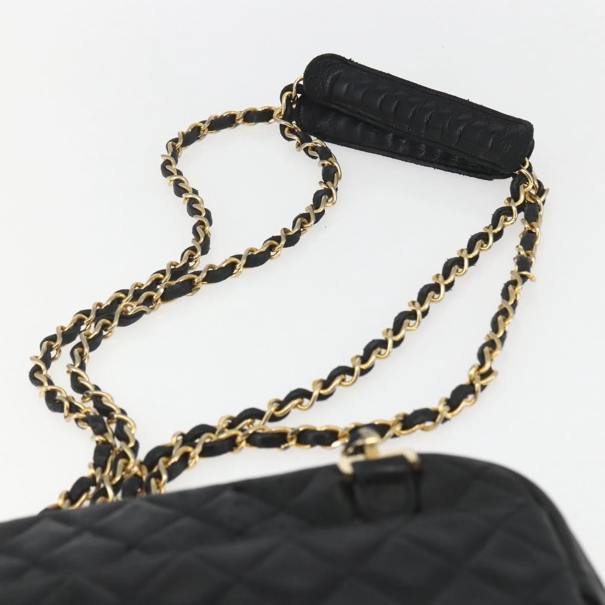 Chanel Vintage Camera Bag Quilted Leather, BLACK, LEATHER, Shoulder bag