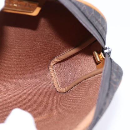 Christian Dior Vintage Honeycomb Shoulder Bag Canvas, BLACK, CANVAS, Shoulder bag