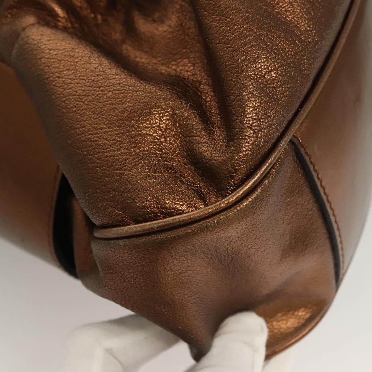 Burberry Vintage Shoulder Bag Leather, GOLD, LEATHER, Handbag