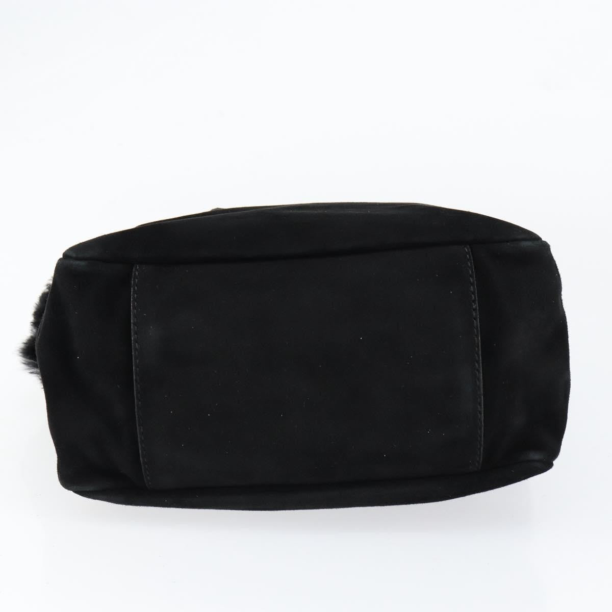 Salvatore Ferragamo Vala Handbag Suede, BLACK, SUEDE, Handbag