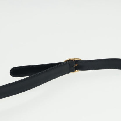 Gucci Vintage Shoulder Bag Leather, NAVY, LEATHER, Shoulder bag