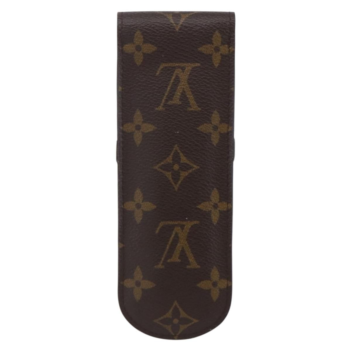 Louis Vuitton Etui à stylo Canvas, BROWN, CANVAS, Clutche & pouche