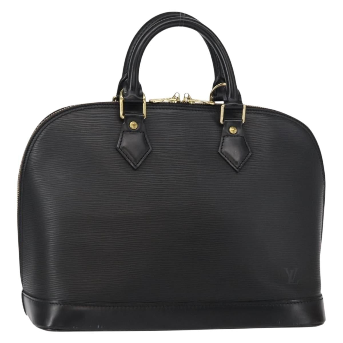 Louis Vuitton Alma Handbag Epi Leather, BLACK, LEATHER, Handbag