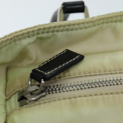 Prada Vintage Zip Handbag Tessuto, BEIGE, NYLON, Handbag