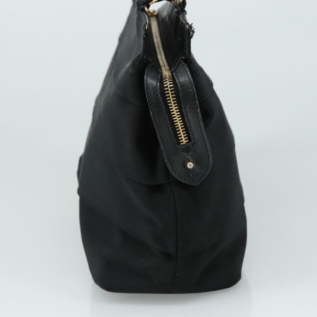 Salvatore Ferragamo Vala Handbag Canvas, BLACK, CANVAS, Handbag