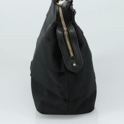 Salvatore Ferragamo Vala Handbag Canvas, BLACK, CANVAS, Handbag