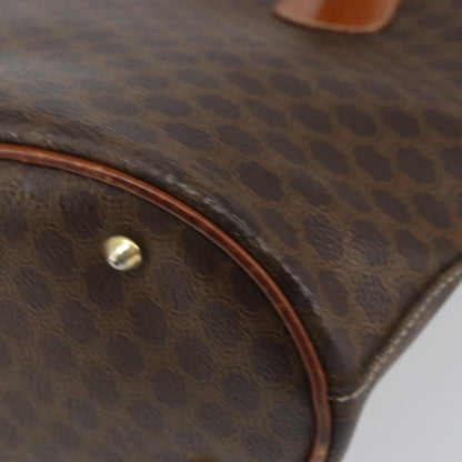 Celine Vintage Macadam Tote bag Canvas, BROWN, PVC, Tote bag