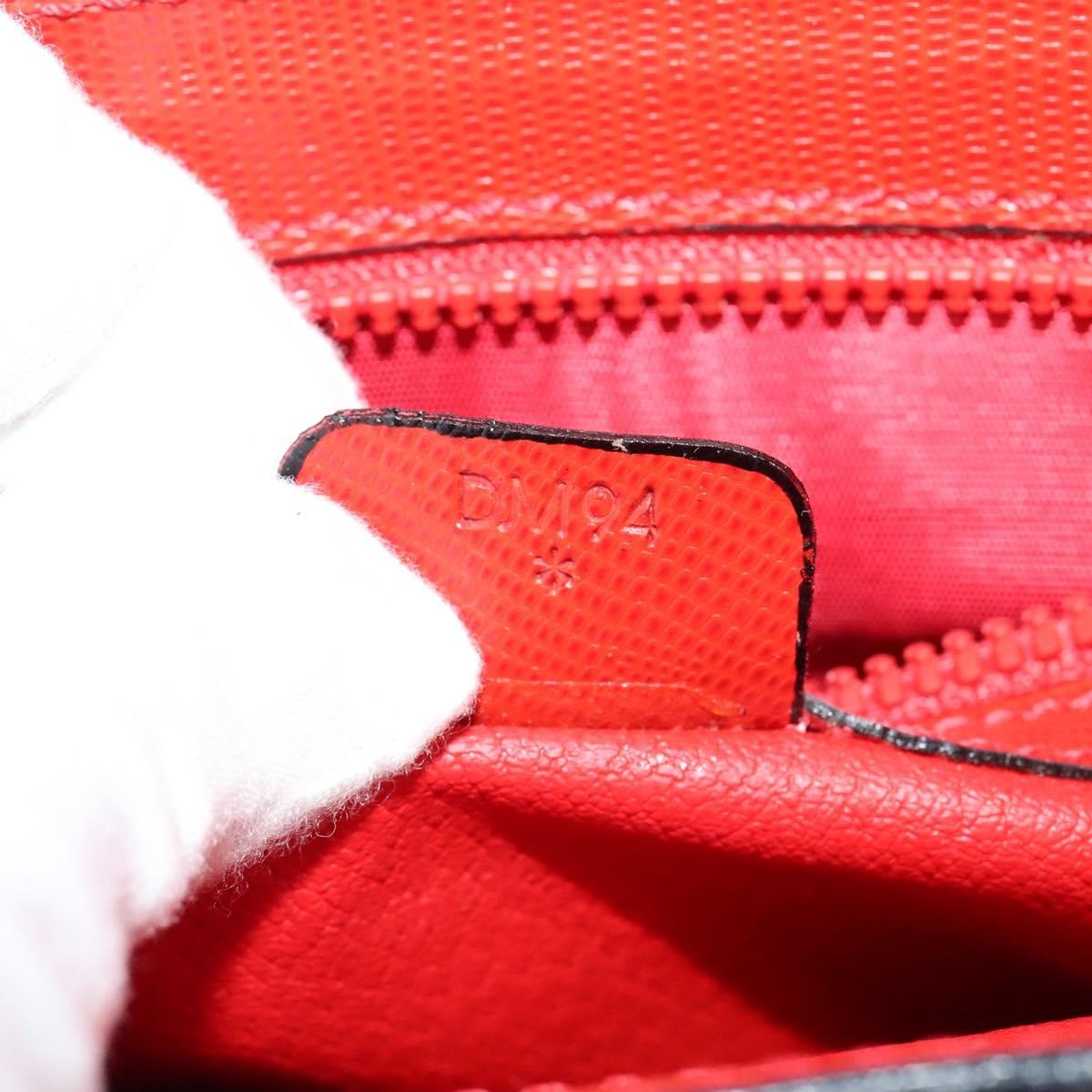 Celine Circle logo Leather, RED, LEATHER, Shoulder bag