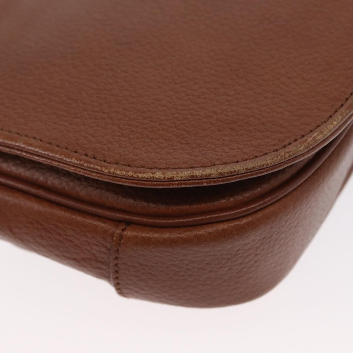 Burberry Vintage Shoulder Bag Leather, BROWN, LEATHER, Shoulder bag