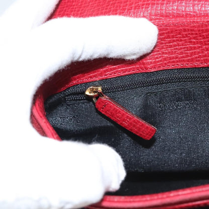 Loewe Anagram Shoulder Bag Leather, RED, SUEDE, Shoulder bag