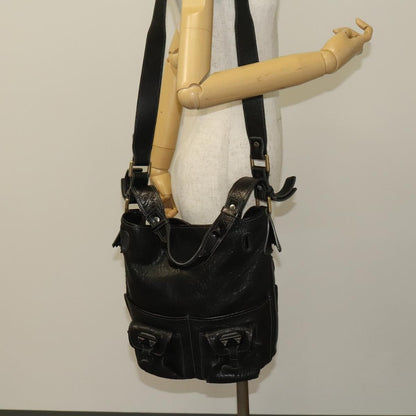 Chloe Vintage Shoulder Bag Leather, BLACK, LEATHER, Shoulder bag