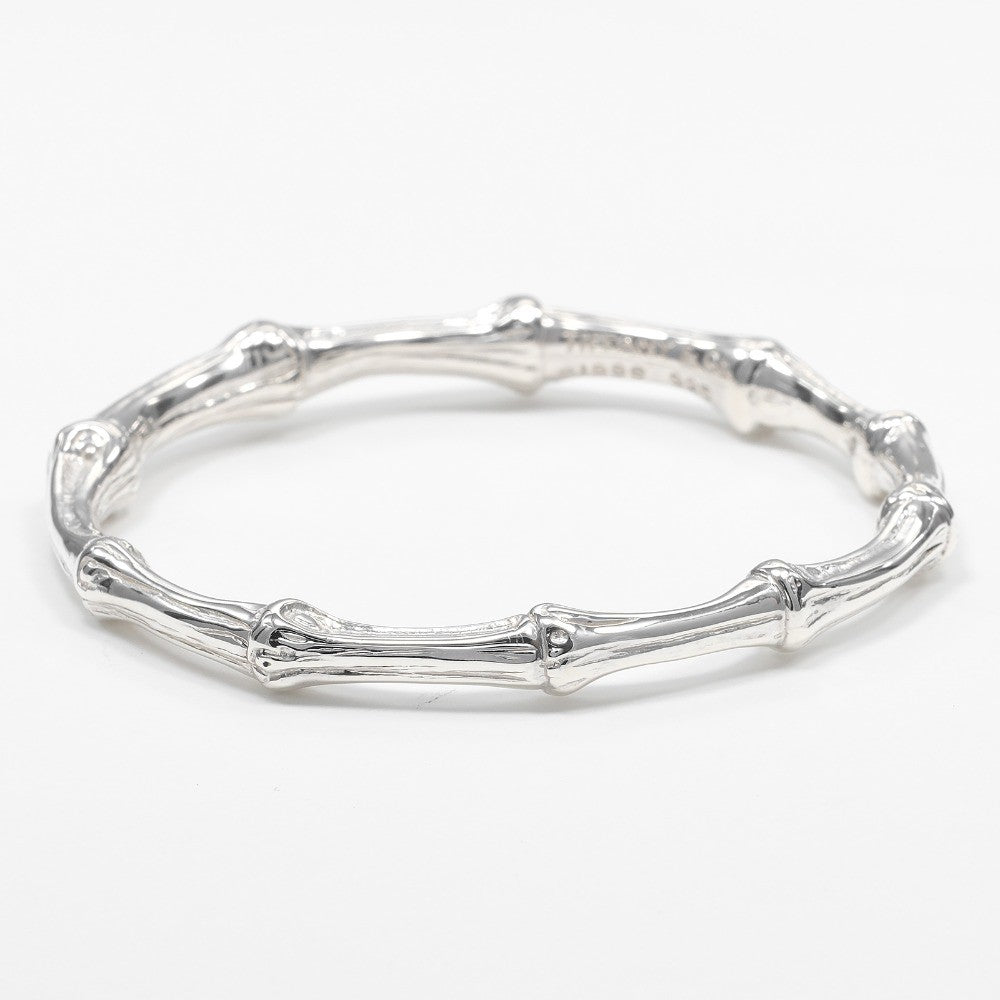 Tiffany & Co. Bamboo Bangle Bracelet Sterling Silver, SILVER, SILVER, Bracelet