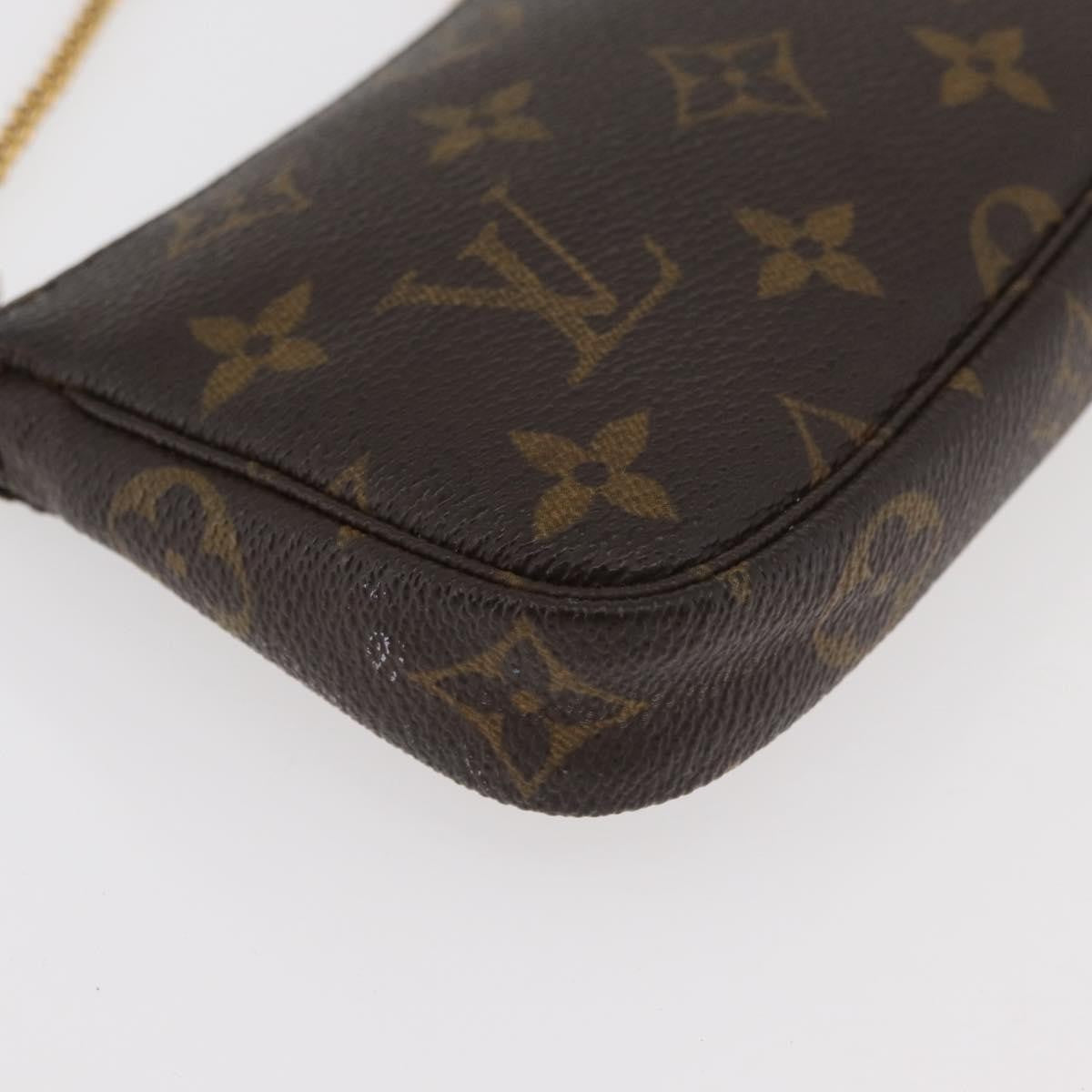 Louis Vuitton Pochette Accessoires Monogram Canvas, Brown, Canvas, Clutch