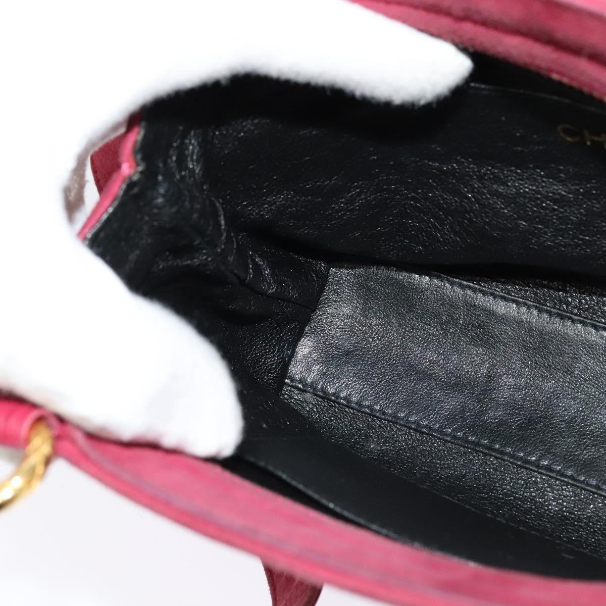 Chanel Vintage Diamond CC Camera Bag Quilted Suede, PINK, SUEDE, Shoulder bag