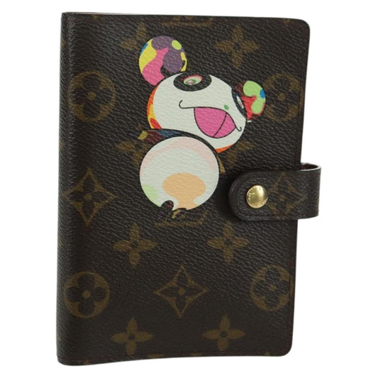 Louis Vuitton Agenda Cover Monogram Panda, Brown, Canvas, Wallet
