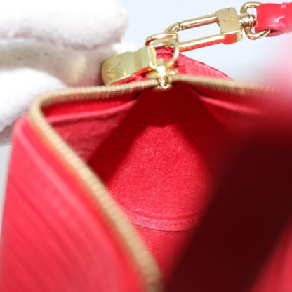 Louis Vuitton Soufflot Pochette Epi Leather, RED, LEATHER, Clutche & pouche