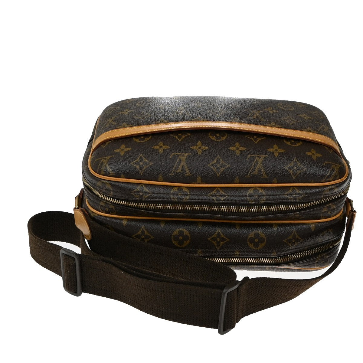 Louis Vuitton Reporter Bag Monogram Canvas, BROWN, CANVAS, Shoulder bag