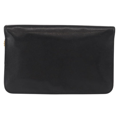 Christian Dior Vintage Shoulder Bag Leather, Black, Leather, Shoulder Bag