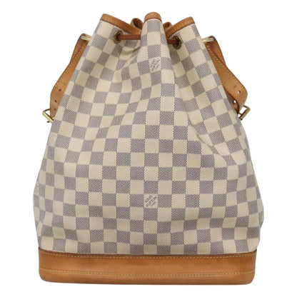 Louis Vuitton Noe Handbag Damier, WHITE, CANVAS, Handbag