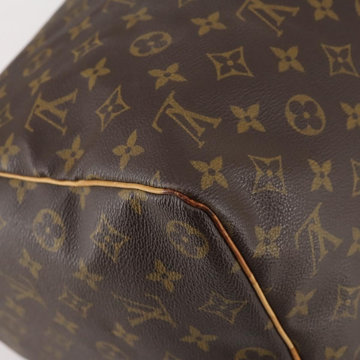 Louis Vuitton Keepall Bag Monogram Canvas, BROWN, CANVAS, Travel bag