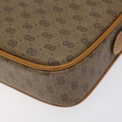 Gucci Zip Pouch GG Canvas, BEIGE, PVC, Shoulder bag