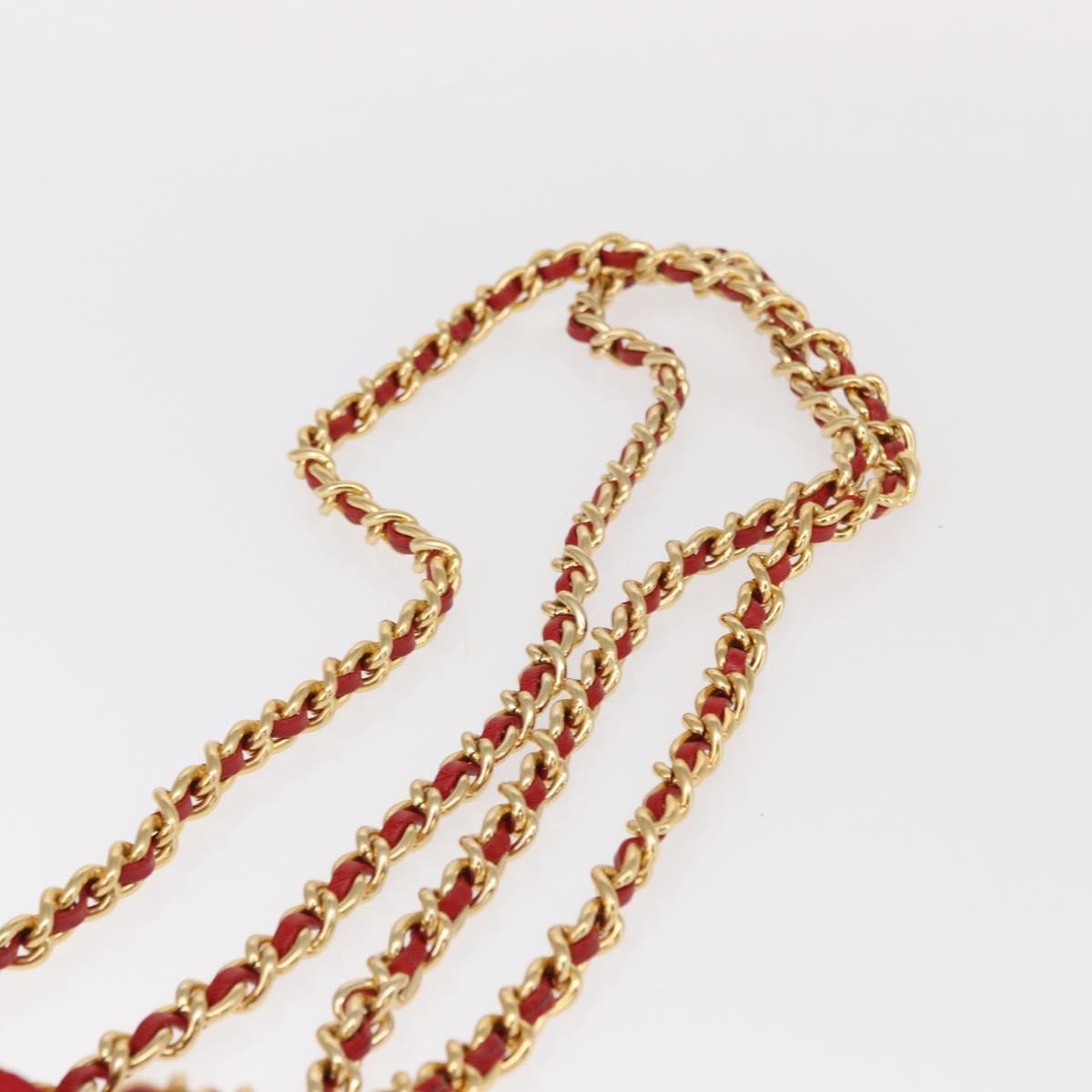 Prada Chain Shoulder Bag Quilted Tessuto, RED, NYLON, Shoulder bag