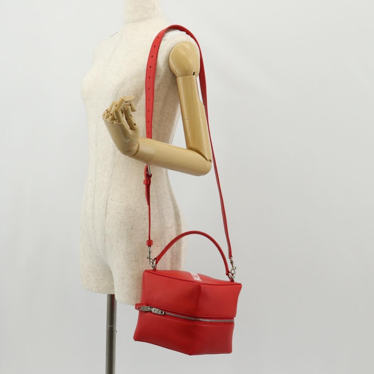 Balenciaga 4x4 Bag Leather, RED, LEATHER, Handbag