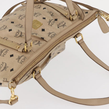 MCM Vintage Visetos Tote bag Canvas, BEIGE, PVC, Tote bag